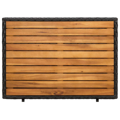 vidaXL Schrank Schwarz 70 x 50 x 87 cm Polyester und Roly Ratten