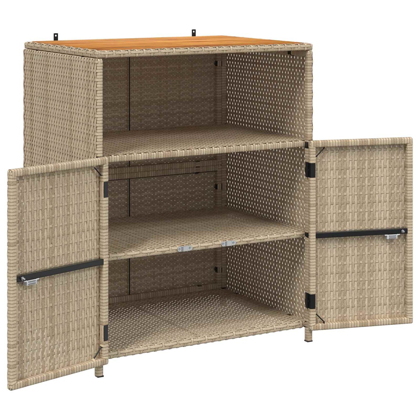 Schrank mit Tür Beige 70 x 50 x 87 cm Polyester und Roly Ratten