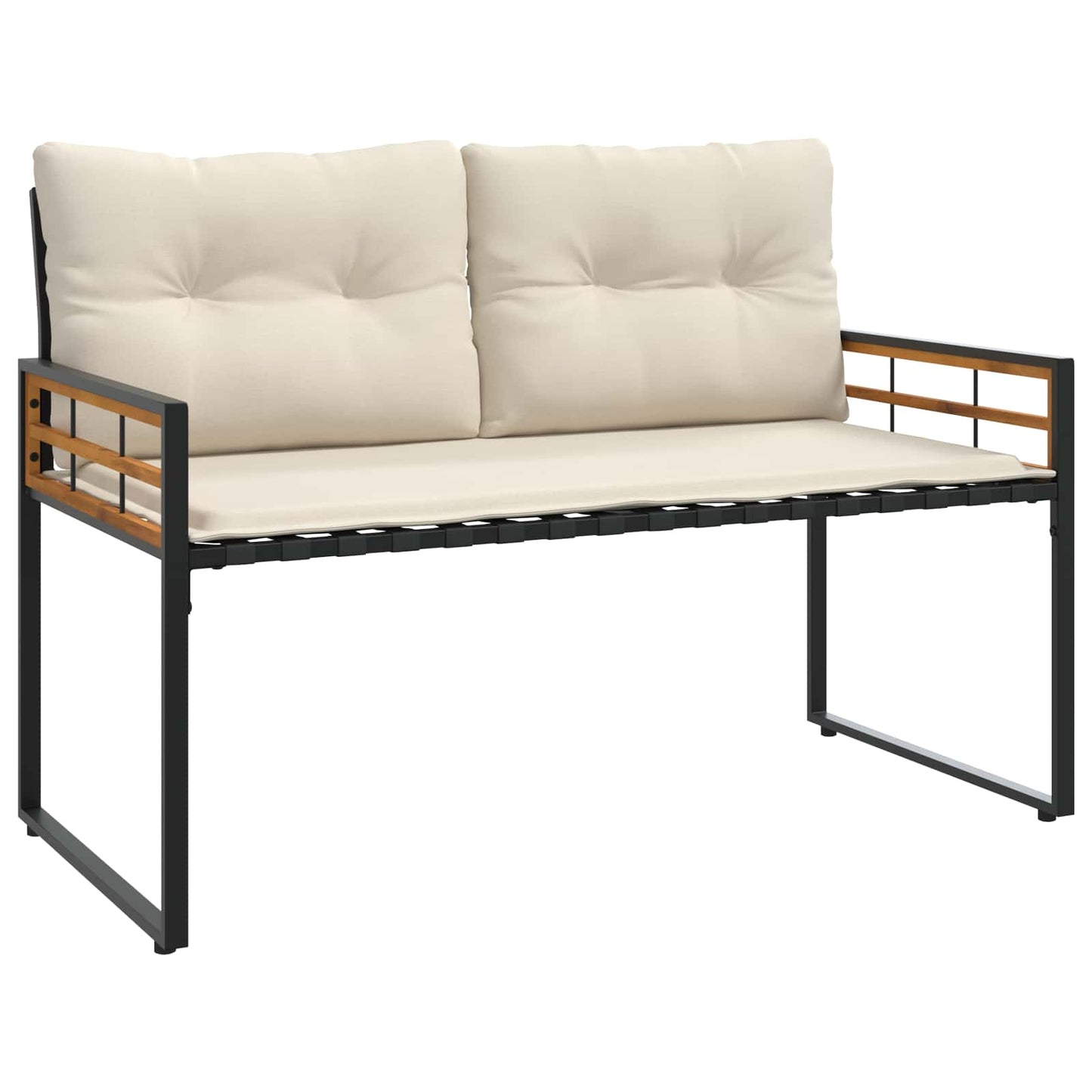vidaXL Gartenmöbel Set mit Kissen 4 pcs Creme