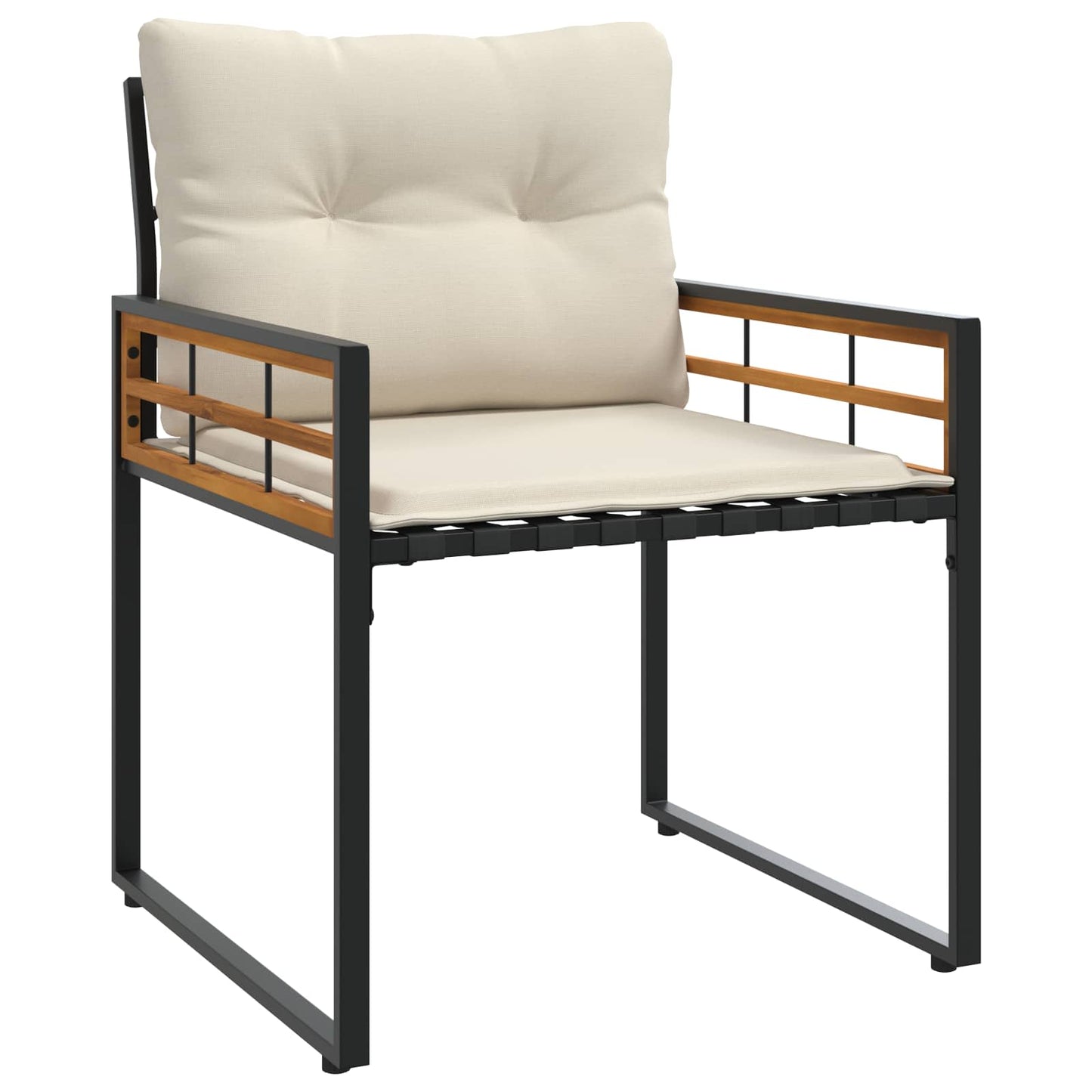 vidaXL Gartenmöbel Set mit Kissen 3 pcs Creme