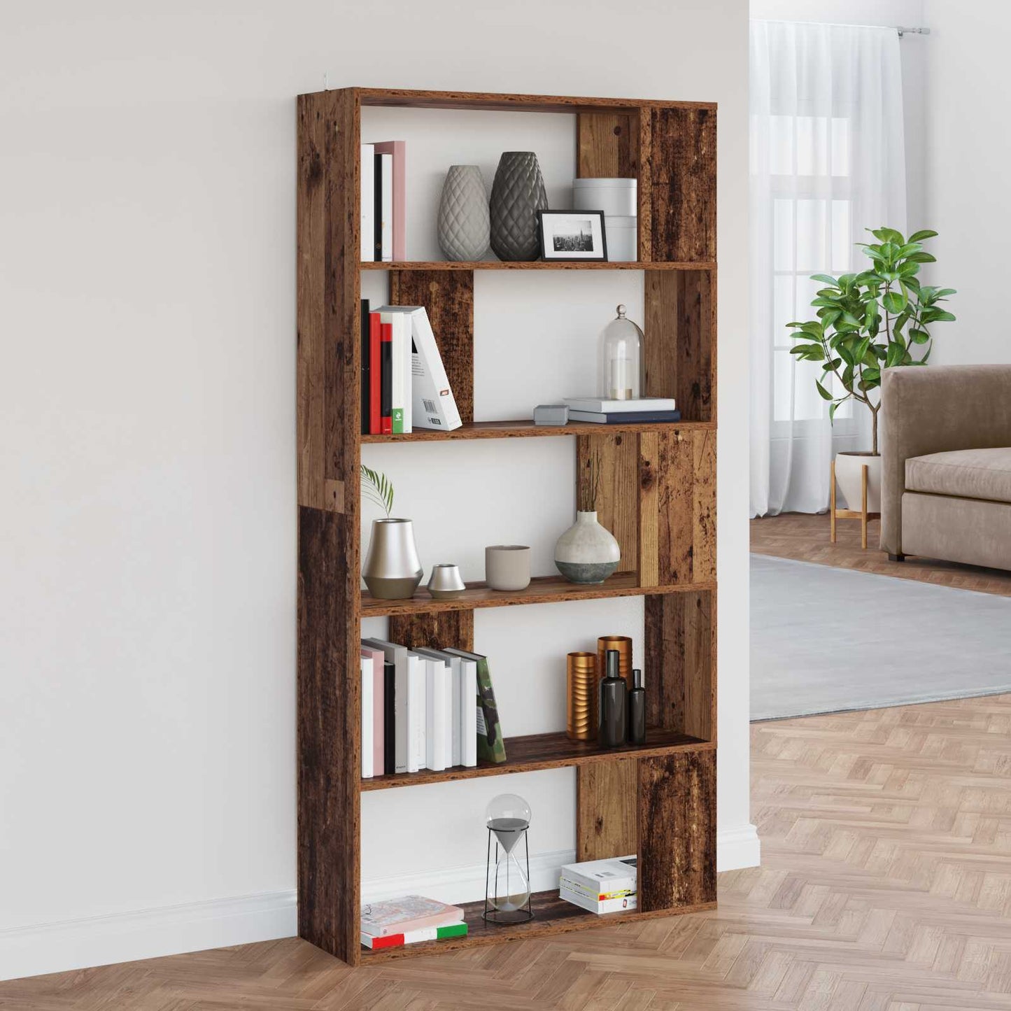 Bücherregal Altholz 80 x 24 x 159 cm Holzwerkstoff