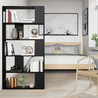 vidaXL Bücherregal Schwarz Eichen-Optik 80 x 24 x 159 cm Holzwerkstoff