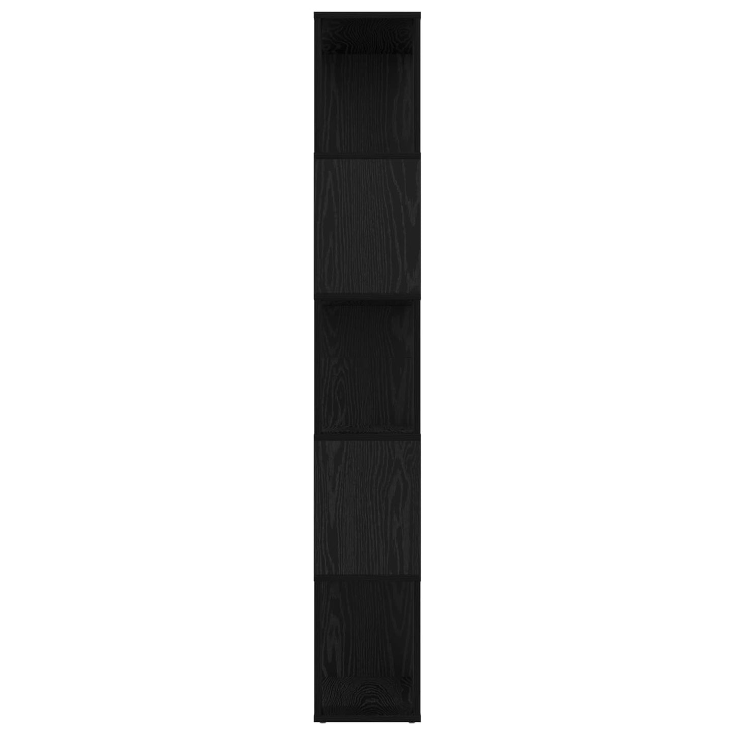 vidaXL Bücherregal Schwarz Eichen-Optik 80 x 24 x 159 cm Holzwerkstoff