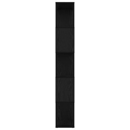 vidaXL Bücherregal Schwarz Eichen-Optik 80 x 24 x 159 cm Holzwerkstoff