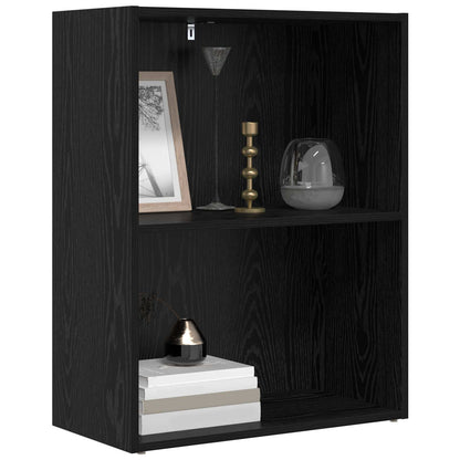 vidaXL Bücherregal Schwarz Eichen-Optik 60 x 30 x 76.5 cm