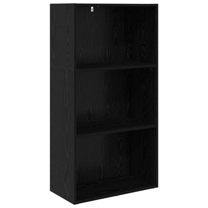 vidaXL Bücherregal Schwarz Eichen-Optik 60 x 30 x 76.5 cm