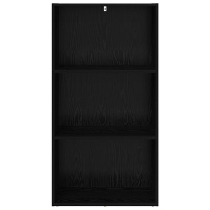 vidaXL Bücherregal Schwarz Eichen-Optik 60 x 30 x 76.5 cm