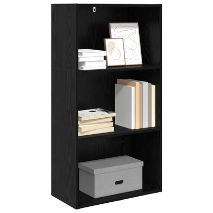 vidaXL Bücherregal Schwarz Eichen-Optik 60 x 30 x 76.5 cm
