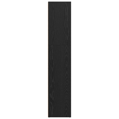 vidaXL Freistehender Stauraum Schwarz Eichen-Optik 60 x 30 x 151,5 cm
