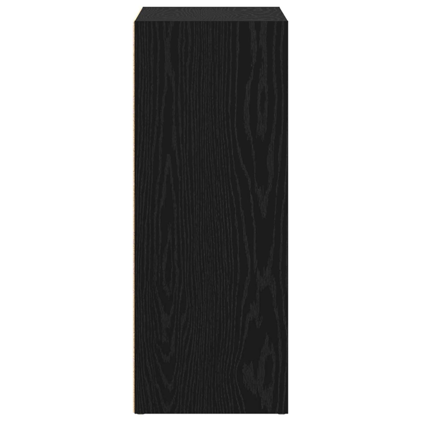vidaXL Bücherregal Schwarz Eichen-Optik 60 x 30 x 76.5 cm