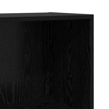 vidaXL Bücherregal Schwarz Eichen-Optik 60 x 30 x 76.5 cm