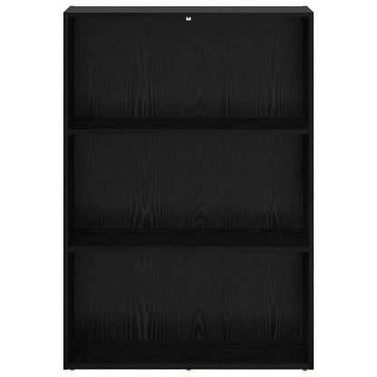 vidaXL Bücherregal Schwarz Eichen-Optik 60 x 30 x 76.5 cm