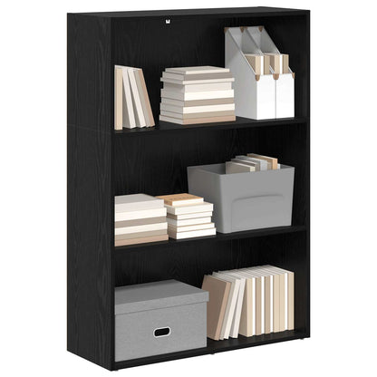 vidaXL Bücherregal Schwarz Eichen-Optik 60 x 30 x 76.5 cm