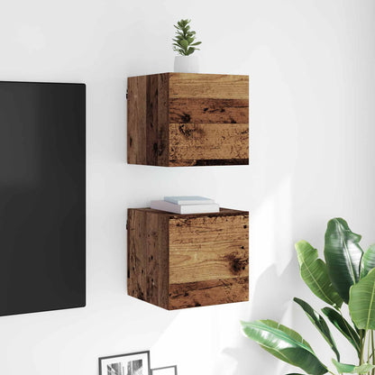vidaXL TV-Schränk Altholz 30,5 x 30 x 30 cm Holzwerkstoff