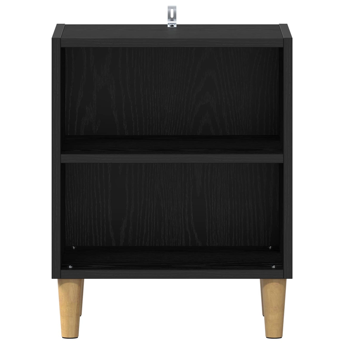 vidaXL Table de chevet 2 pcs Noir aspect chêne 40 x 30 x 50 cm