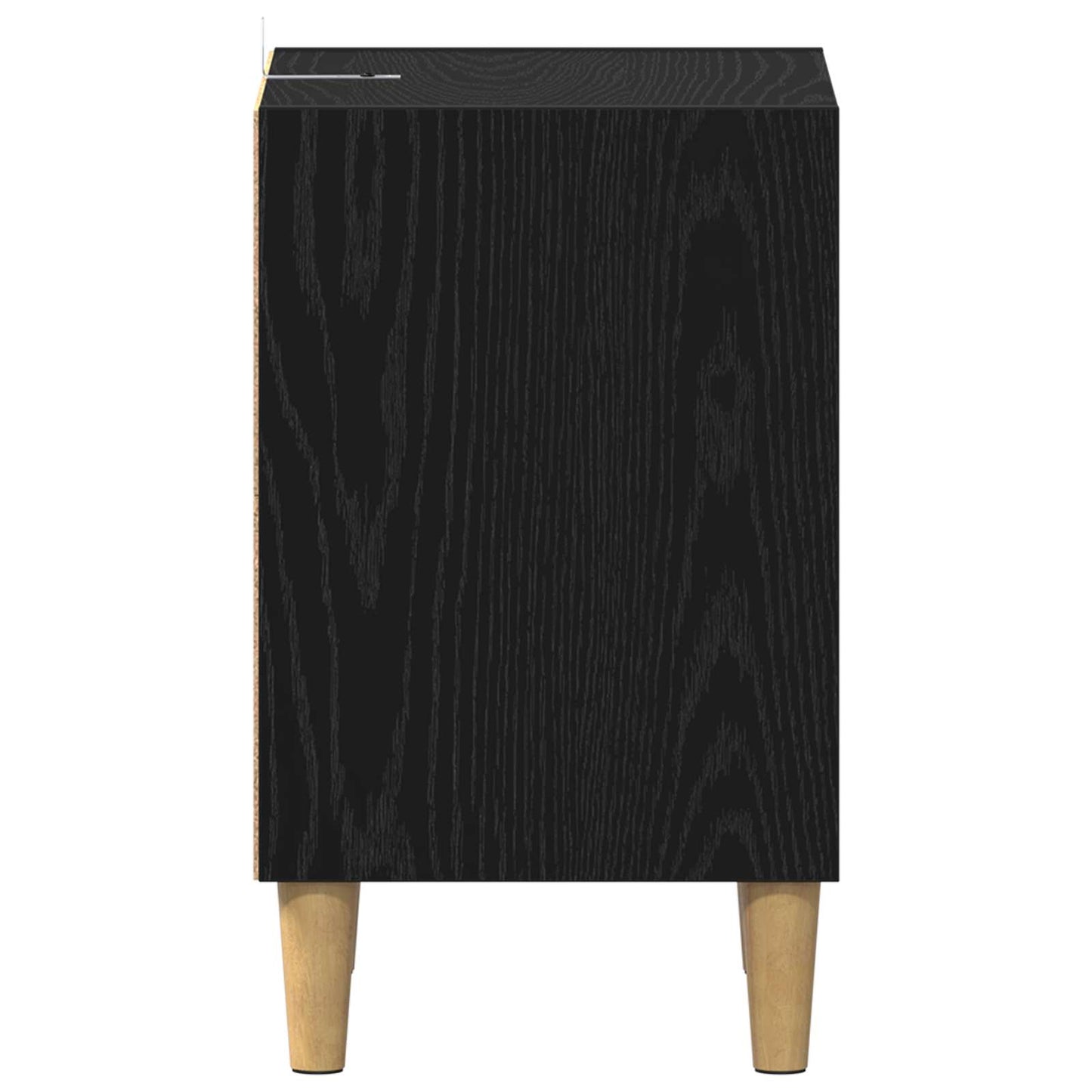 vidaXL Table de chevet 2 pcs Noir aspect chêne 40 x 30 x 50 cm