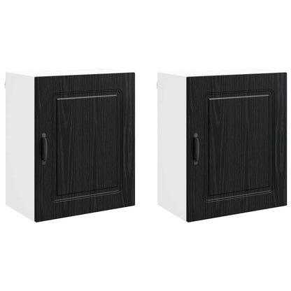 Küchenschrank Kalmar 2 pcs Schwarz Eichen-Optik 50 x 31 x 60 cm