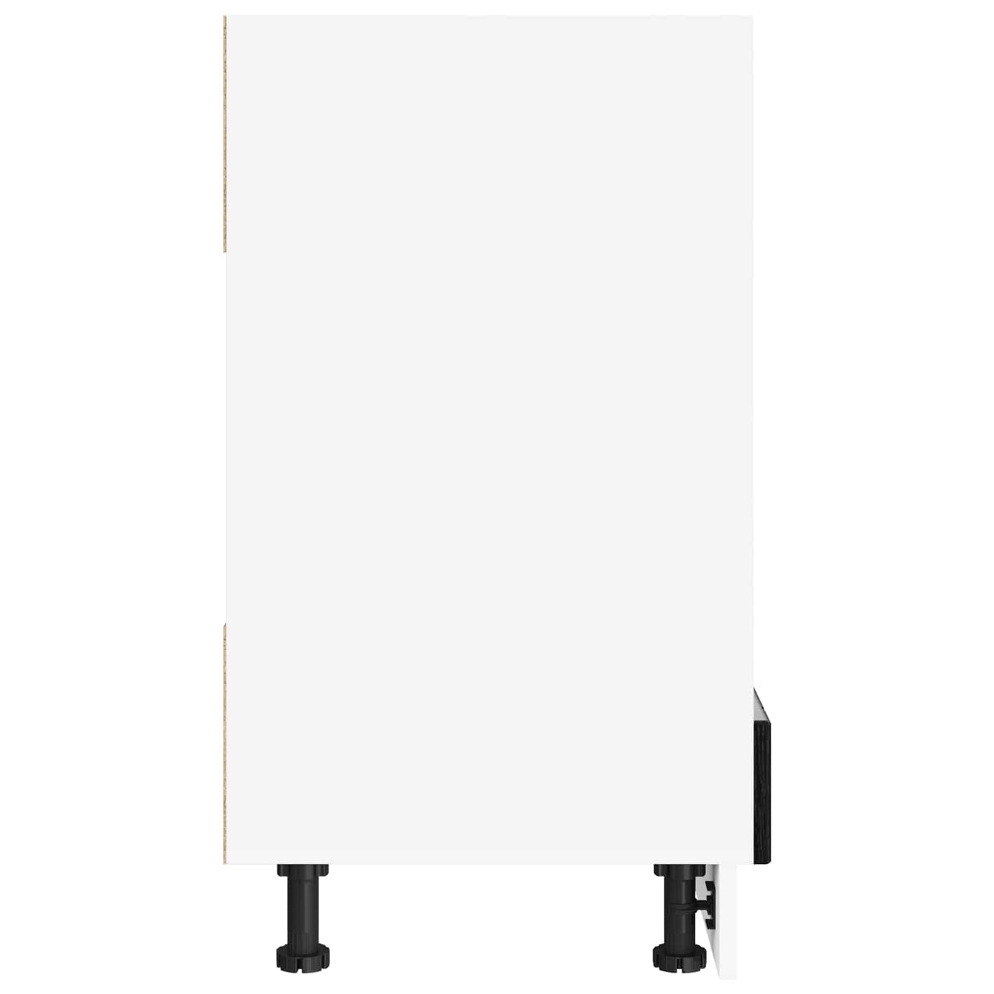 Küchenschrank Schwarz Eichen-Optik 60 x 46 x 81,5 cm