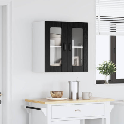 Küchenschrank mit Speicher Schwarz Eichen-Optik 60 x 31 x 60 cm