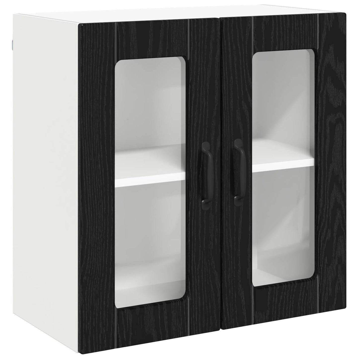 Küchenschrank mit Speicher Schwarz Eichen-Optik 60 x 31 x 60 cm