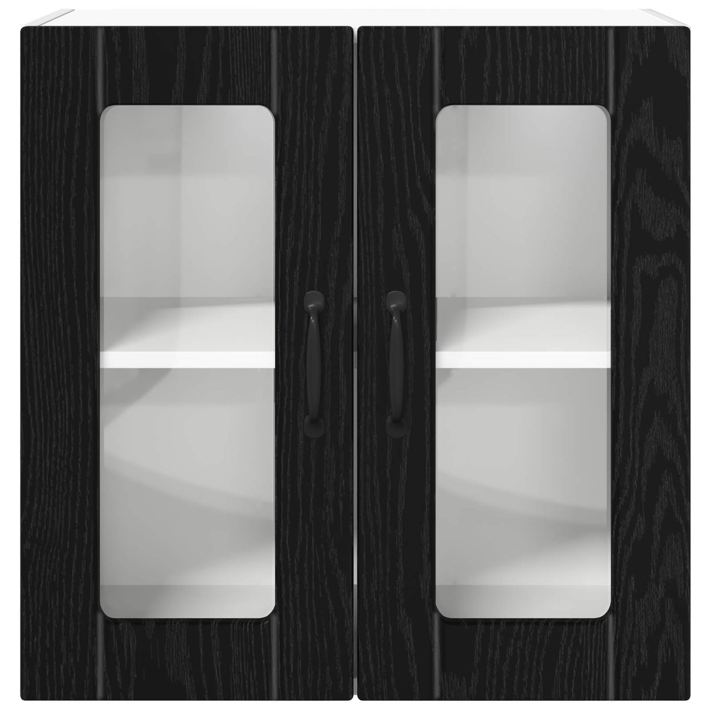 Küchenschrank mit Speicher Schwarz Eichen-Optik 60 x 31 x 60 cm