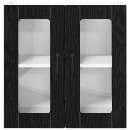 Küchenschrank mit Speicher Schwarz Eichen-Optik 60 x 31 x 60 cm