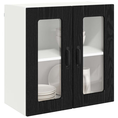 Küchenschrank mit Speicher Schwarz Eichen-Optik 60 x 31 x 60 cm