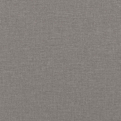 Bettrahmen mit Kopfteil Taupe 90 x 200 cm Stoff