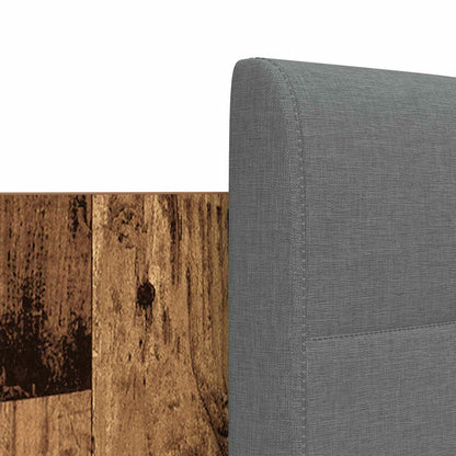 vidaXL Bettgestell mit Kopfteil Altholz 140 x 200 cm Holzwerkstoff