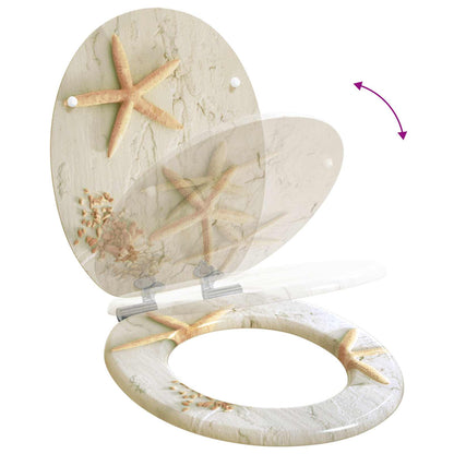 Soft-Close Toilettensitz 2 pcs Gelb und Weiß 44 x 38 cm