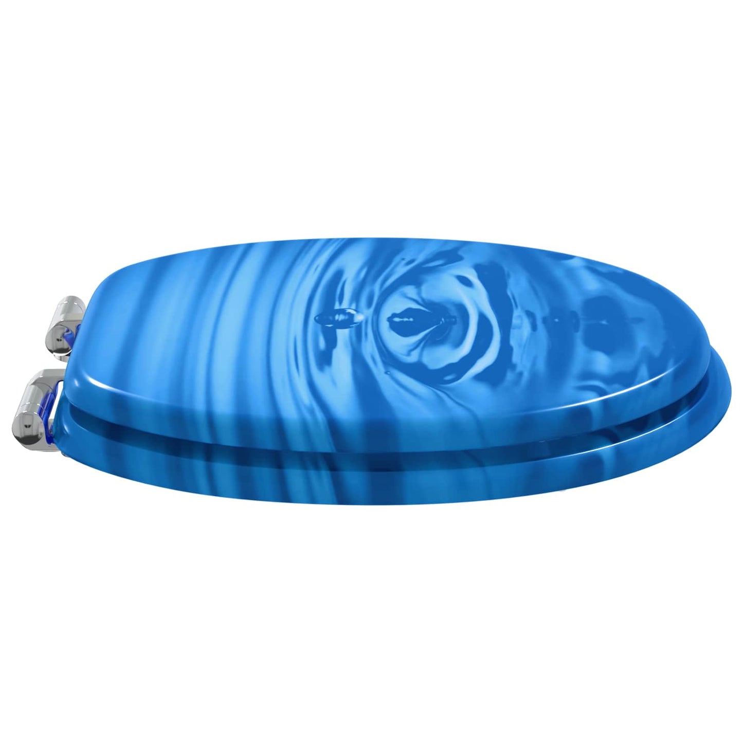 Soft-Close Toilettensitz 2 pcs Blauer Tropfen 44 x 38 cm