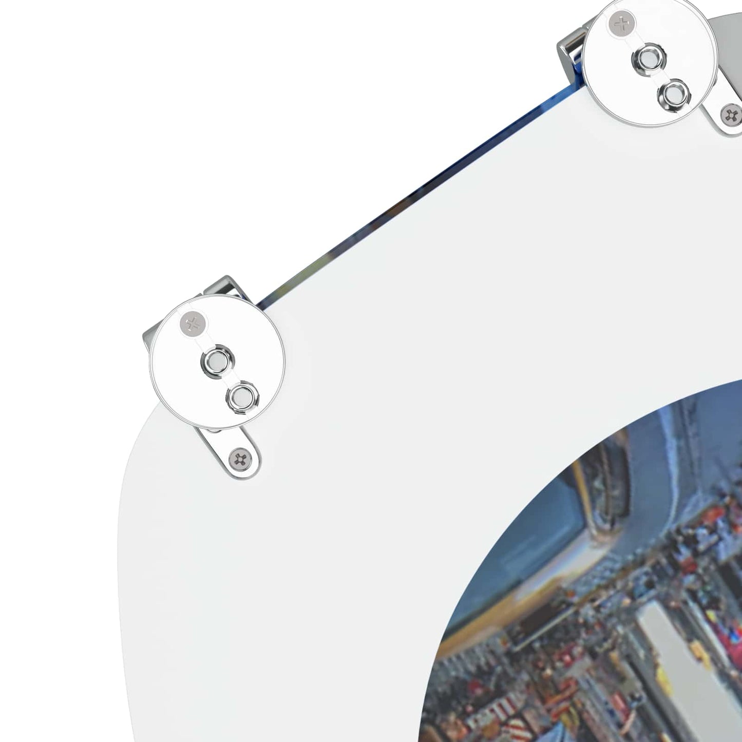 Soft-Close Toilettensitz 2 pcs Grau 44 x 38 cm MDF-Platte