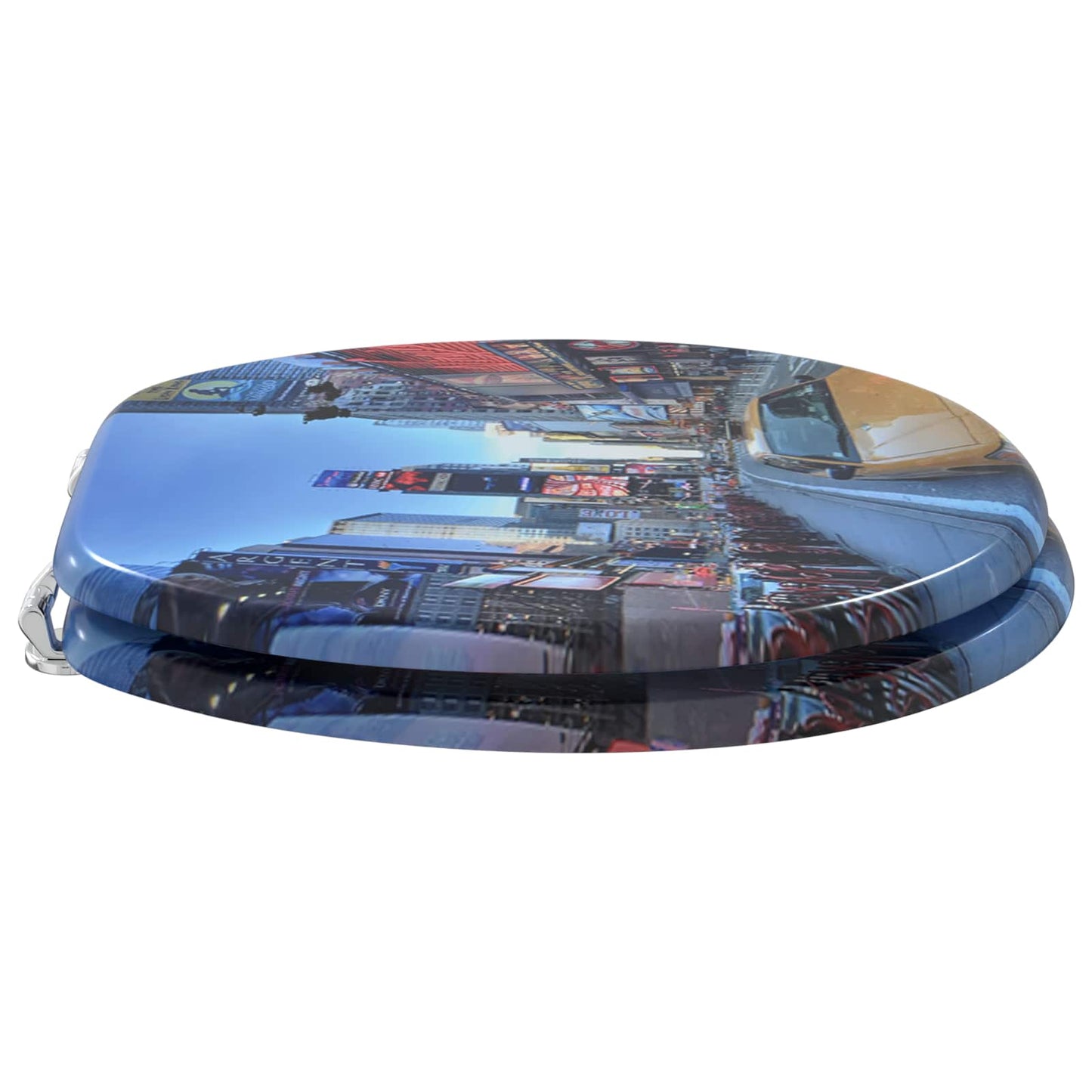 Soft-Close Toilettensitz 2 pcs Grau 44 x 38 cm MDF-Platte