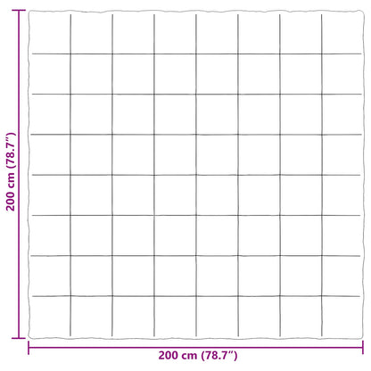 Sommerdecke Gepolstert Anthrazit 200 x 200 cm Mikrofaser