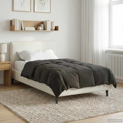 Sommerdecke Gepolstert Anthrazit 155 x 220 cm Mikrofaser