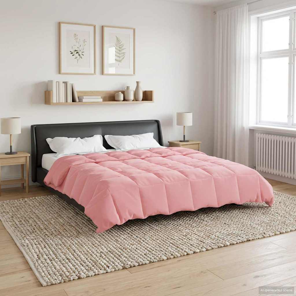 Sommerdecke Gepolstert Rosa 200 x 200 cm Mikrofaser