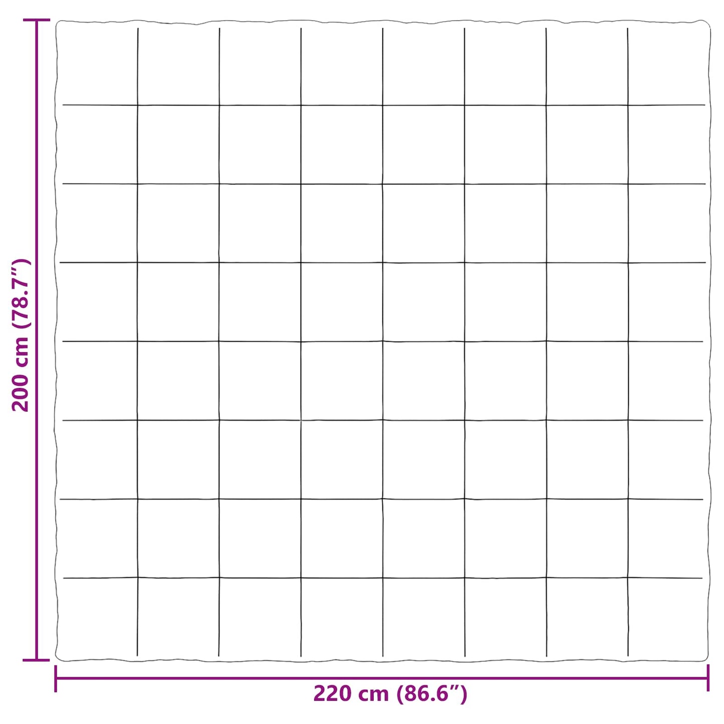 Sommerdecke Gepolstert Rosa 200 x 220 cm Mikrofaser