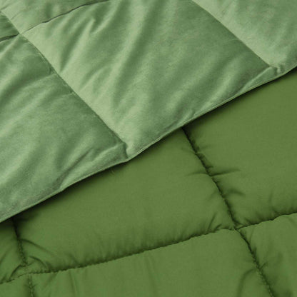 Sommerdecke Gepolstert Grün 200 x 200 cm Mikrofaser