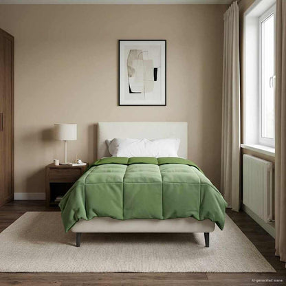 Sommerdecke Gepolstert Grün 155 x 220 cm Mikrofaser