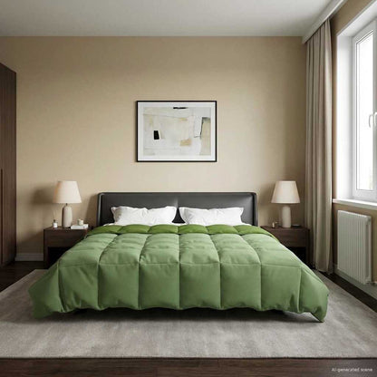 Sommerdecke Gepolstert Grün 240 x 260 cm Mikrofaser