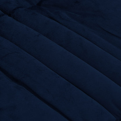 Sommerdecke Gepolstert Dunkelblau 140 x 220 cm Mikrofaser
