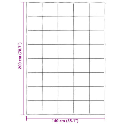 Sommerdecke Gepolstert Creme 140 x 200 cm Mikrofaser