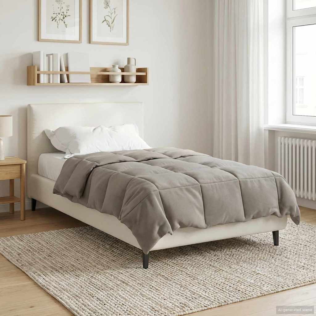 Ganzjahresbettdecke Gepolstert Grün 135 x 200 cm Mikrofaser