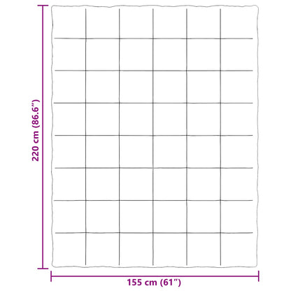 Ganzjahresbettdecke Gepolstert Grün 155 x 220 cm Mikrofaser