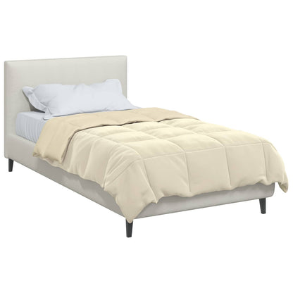 Ganzjahresbettdecke Gepolstert Creme 135 x 200 cm Mikrofaser