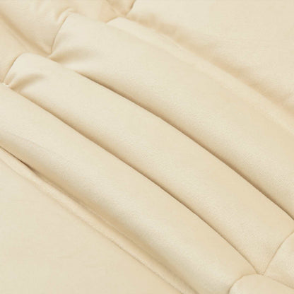 Ganzjahresbettdecke Gepolstert Creme 140 x 200 cm Mikrofaser