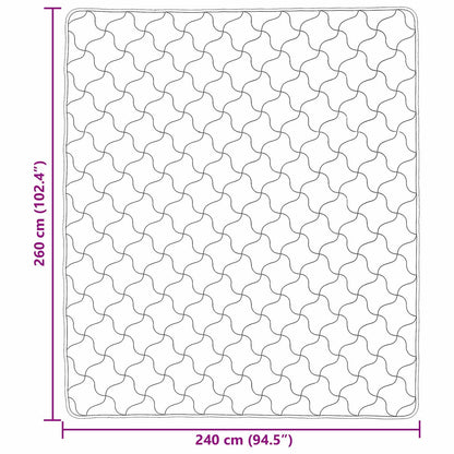 Sommerdecke Schwarz 240 x 260 cm Mikrofaser und Teddy-Fleece
