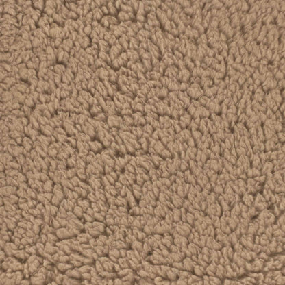 Sommerdecke Taupe 155 x 200 cm Mikrofaser und Teddy-Fleece