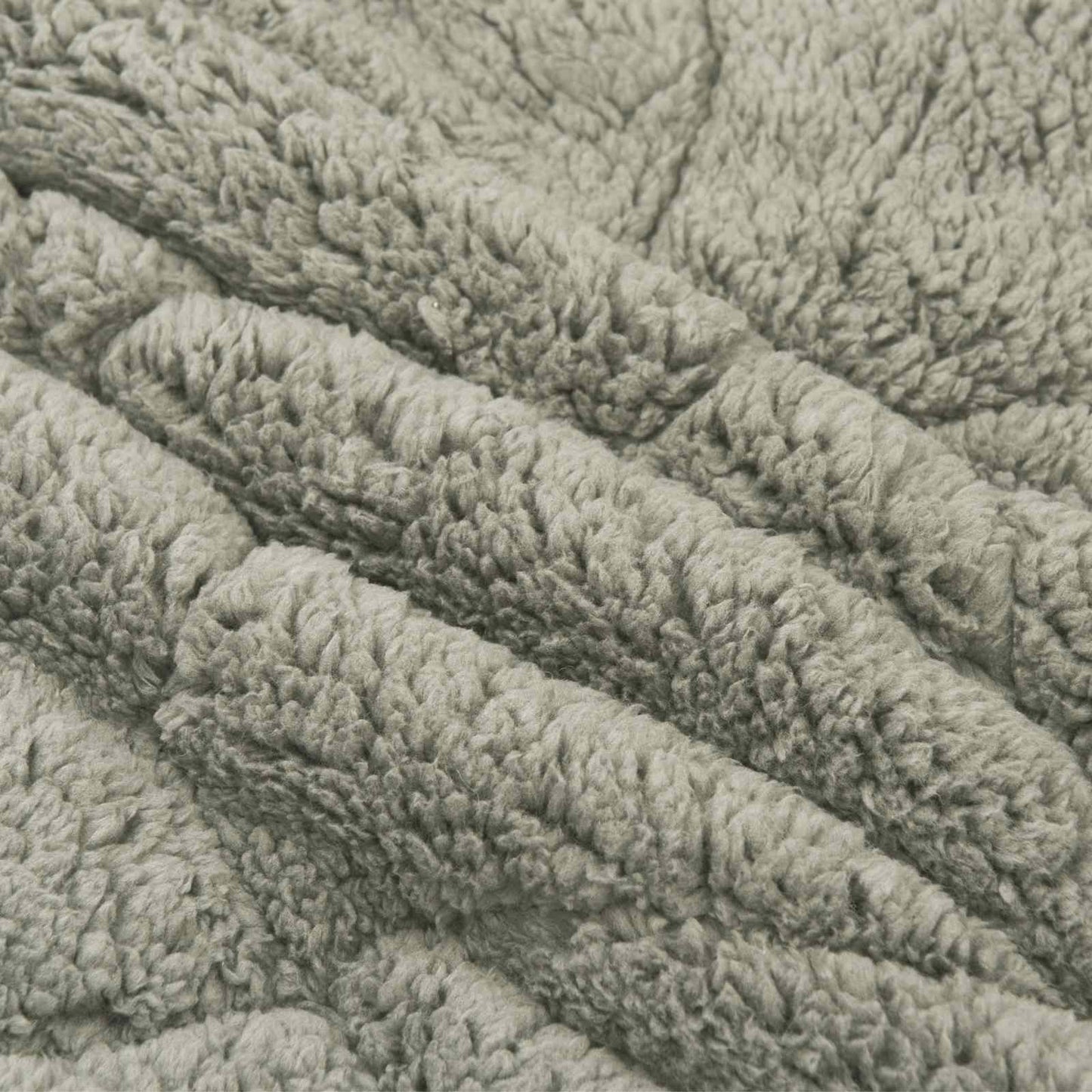 Ganzjahresbettdecke Gepolstert Hellgrau 200 x 200 cm