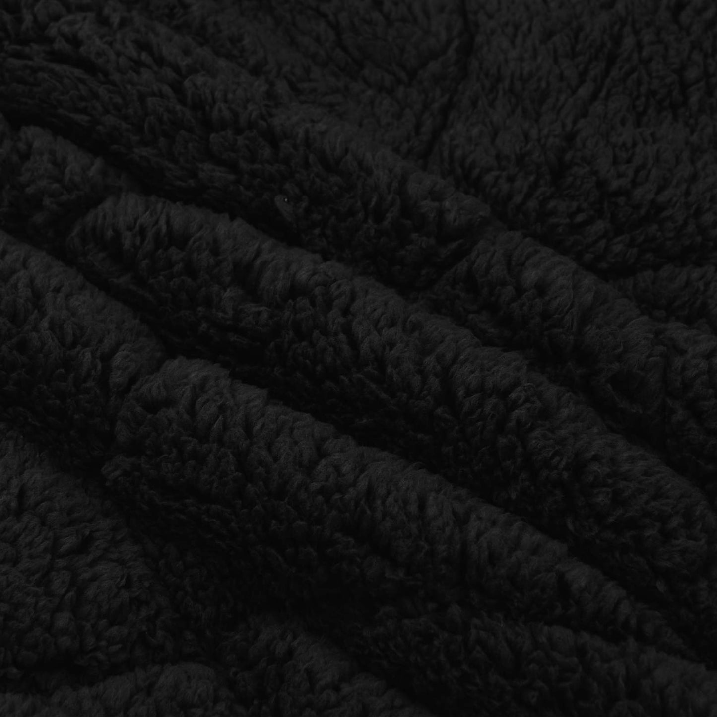 Ganzjahresbettdecke Gepolstert Schwarz 240 x 260 cm